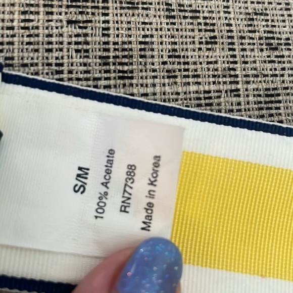 J. Crew Preppy Ribbon Belt Size S/M - Picture 4 of 8